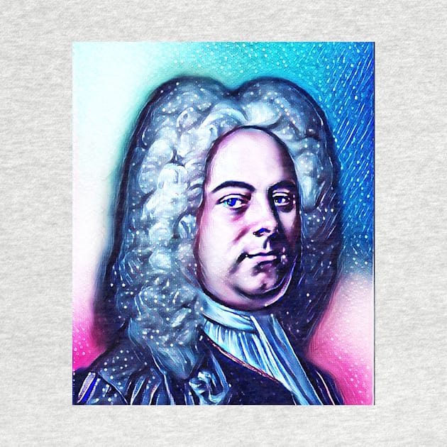 George Frideric Handel Snowy Portrait | George Frideric Handel Artwork 11 by JustLit